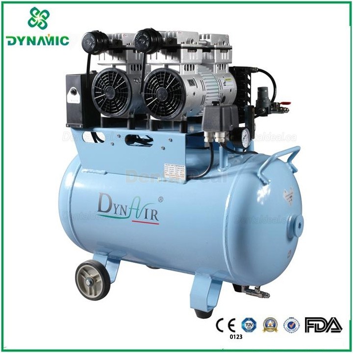 DYNAIR DA7002D 1100W/1.5HP Silent Oil Free Air Compressor with Air Dryer 207L/min